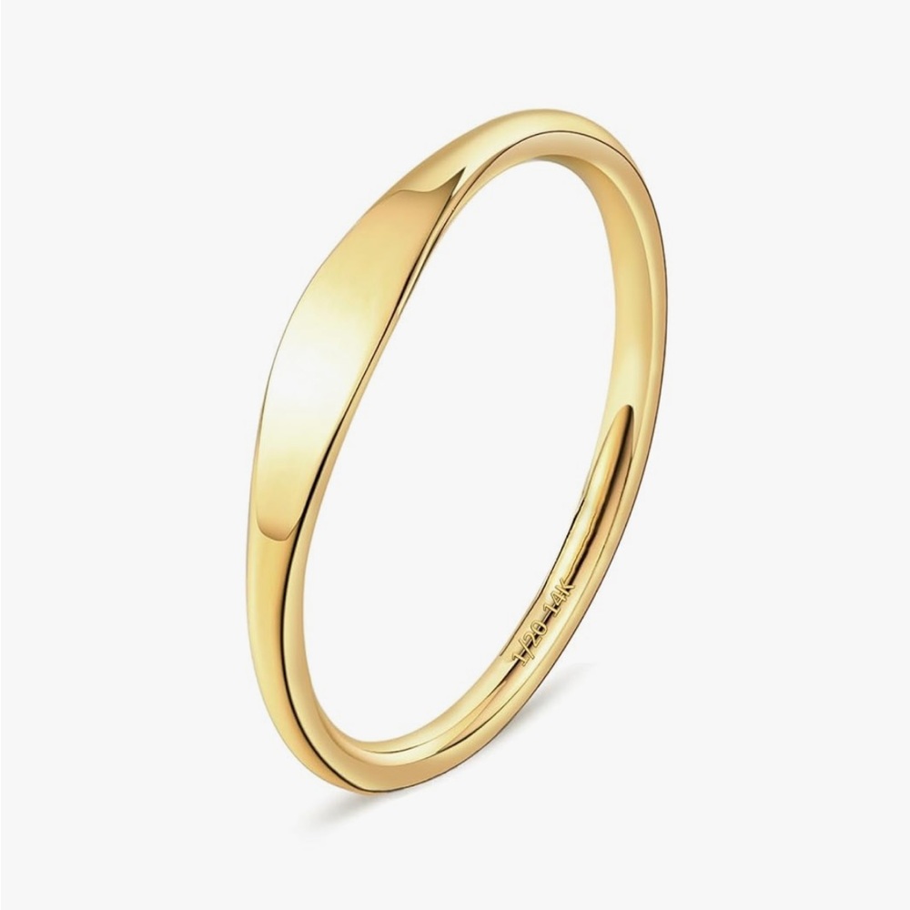 14k Gold Filled Signet Ring Dainty Fine Jewelry